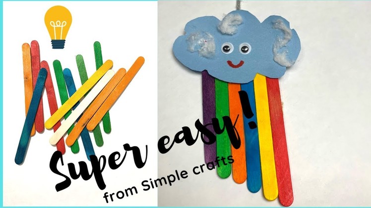 Top DIY ||  Rainbow with popsicle sticks|| Popsicle craft ideas ! ||kids fun