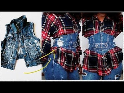 UPCYCLING OLD CLOTHES | DIY CORSET | Kenyan youtuber