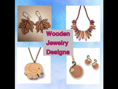 Wooden jewelry designs. #unique designs of #jewelry. trendy #wooden #necklaces, #earrings ideas