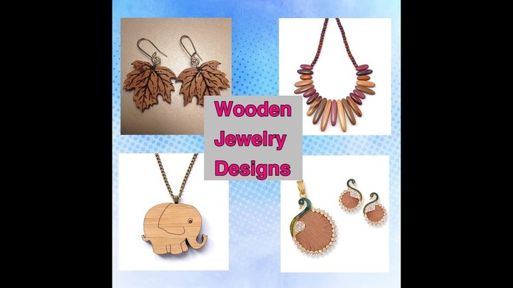 Wooden jewelry designs. #unique designs of #jewelry. trendy #wooden #necklaces, #earrings ideas
