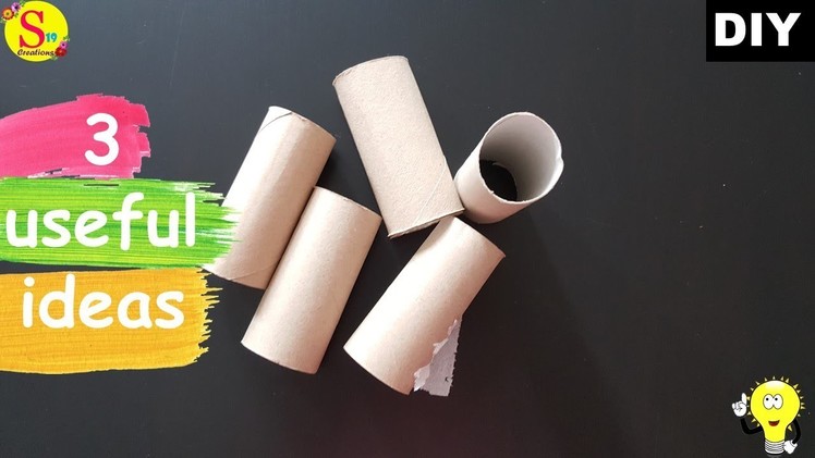 3 Toilet roll craft ideas | recycled craft ideas | Best out of waste ideas for school projects