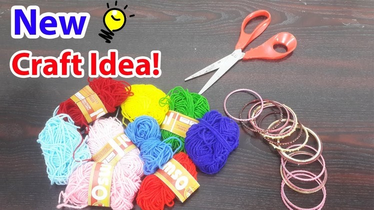 8 Best DIY Craft with Wool & Old Bangles - Reusing Old Material to Make DIY Things