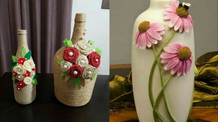 Beautiful Bottle Flower Decoration Stylish Craft ideas For Your home