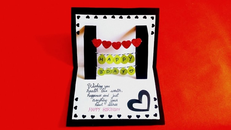 Beautiful Handmade Birthday card idea | POP UP CARD Idea | complete tutorial