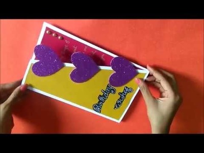 Beautiful Handmade Birthday card idea | Easy handmade birthday card| complete tutorial