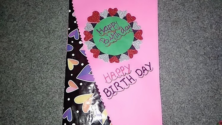 Beautiful Handmade Birthday card.Birthday card idea 2019