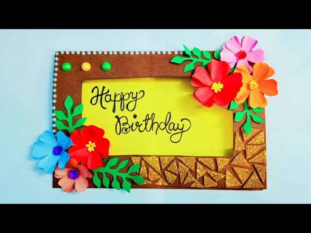 Beautiful handmade Birthday Greeting Card || Complete tutorial