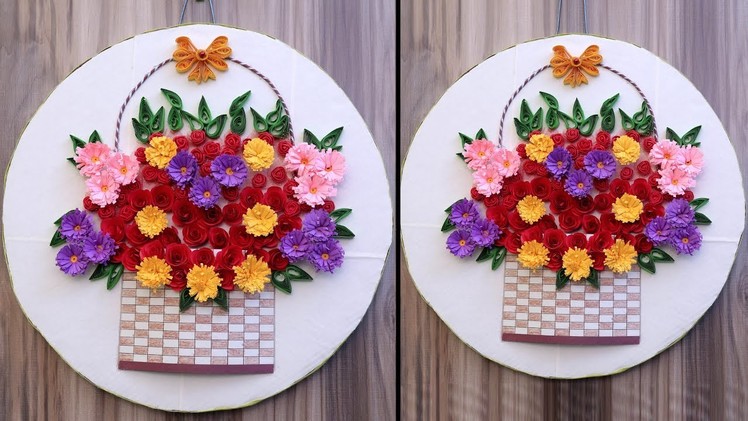 Beautiful Wall Decor Craft || DIY Room Decoration Idea || Handmade Paper Craft Idea