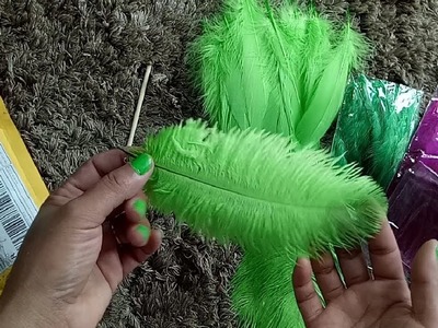 Color Feather For Dreamcatcher.DIY Dream catcher