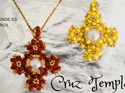 CRUZ TEMPLARIA TUTORIAL #aretes #handmadeearring #tecnicacasandra