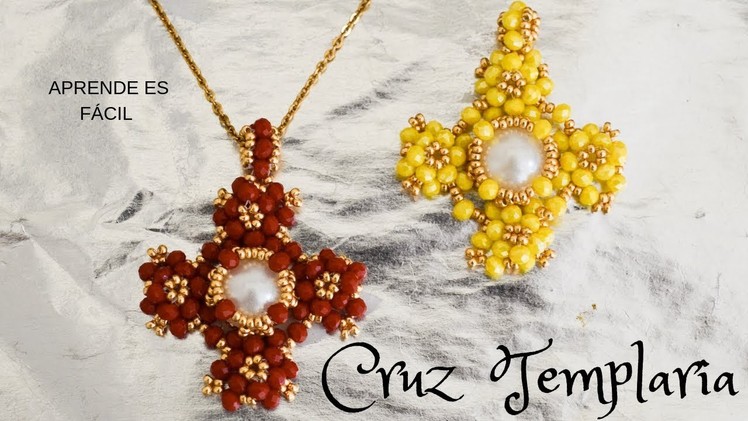 CRUZ TEMPLARIA TUTORIAL #aretes #handmadeearring #tecnicacasandra