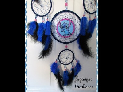 Disney Stitch (Lilo and Stitch) inspired handmade Dream catcher