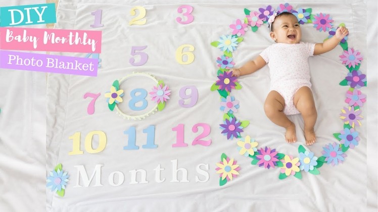 DIY Baby Monthly Photo Blanket