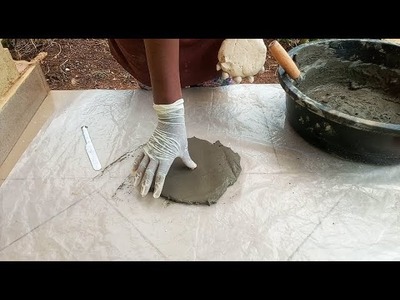 Diy cement projects- Mind blowing hack to create cute cement pot using Dough