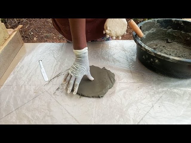 Diy cement projects- Mind blowing hack to create cute cement pot using Dough