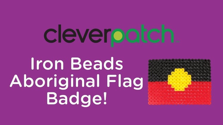 DIY.Craft Activity - Iron Bead Aboriginal Flag
