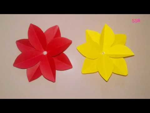 DIY craft | how to make easy paper flower | paper flower craft | easy flower cutting