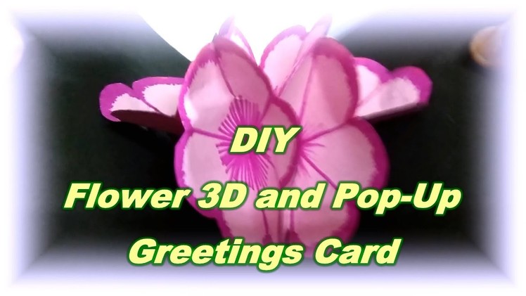 DIY GREETINGS CARD | 3D POP-UP CARD | FLOWER | EASY AND AFFORDABLE | SPACE OF CRAFT