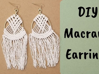 DIY Macrame Earrings Tutorial