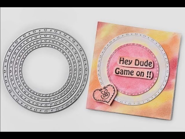 DIY Simple Square Greeting Card Making Process&InLoveartshop Cutting dies and stamps Use