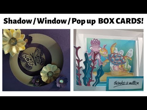 Free Play Friday. Shadow Window Pop Up BOX CARD DIY