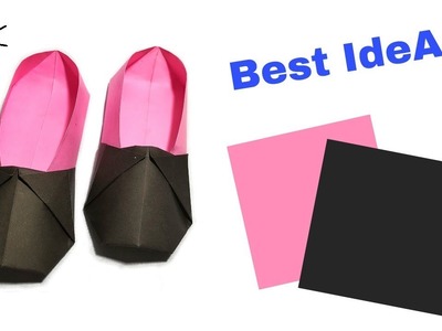 How to make Pepar Shoes | Origami Shoes | Craft Shoes Idea