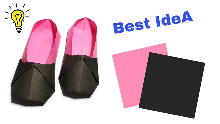 How to make Pepar Shoes | Origami Shoes | Craft Shoes Idea