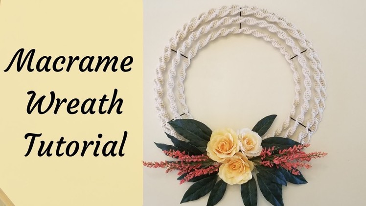 Macrame Spiral Knot Wreath Tutorial