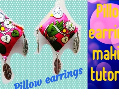 Pillow earrings making.kalamkari earrings making tutorial.trendy earrings making tutorial
