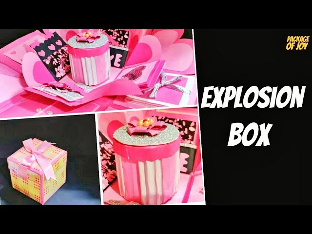 PINK EXPLOSION BOX IDEAS | DIY GIFT | DIY EXPLOSION BOX IDEAS | PINK EXPLOSION BOX FOR BIRTHDAY