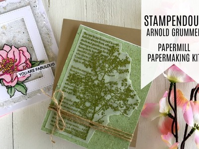Stampendous & Arnold Grummer's. Earth Day Blog Hop. Creating Handmade Paper