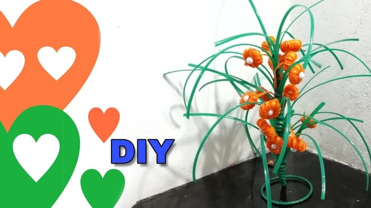 Tricolor Showpiece made with plastic wire | Craft India | DIY