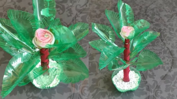 AWESOME DIYS FROM PLASTIC BOTTLES \\ BEAUTIFUL PLASTIC BOTTLE CRAFT MAKING TREE AND FLOWER POT ||