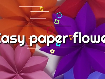 Classroom decoration - easy paper flowers | flower making | diy