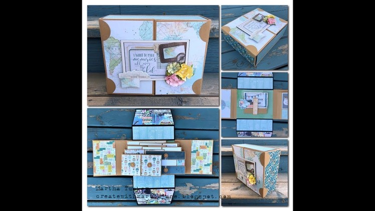Country Craft Creations DT: Simple Stories Simple Vintage Traveler Boxed Gatefold Album WalkThru