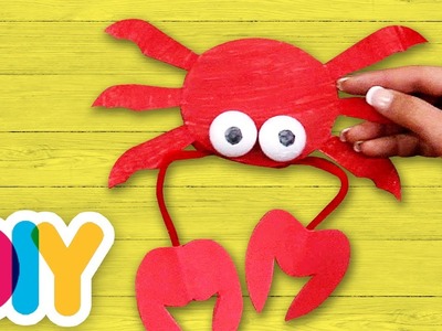 CRAB Paper Plate Craft | Fast-n-Easy | DIY Arts & Crafts for Kids