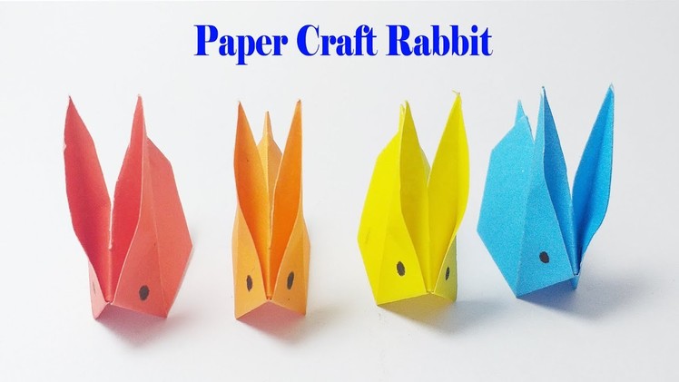 Craft paper one minute rabbit for kids 2019 | Easy way to make paper craft | Rabbit instructions