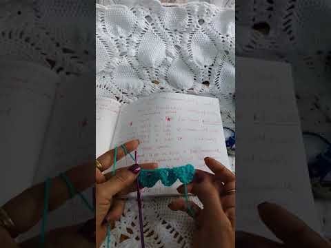 Crochet:  peacock doily body part 1.2 , crocodile stitch