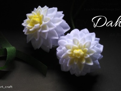 #DAHLIA2 Felt Flowers DIY - How to Make a Dahlia Felt Flower - Tutorial Felt (EASY!)