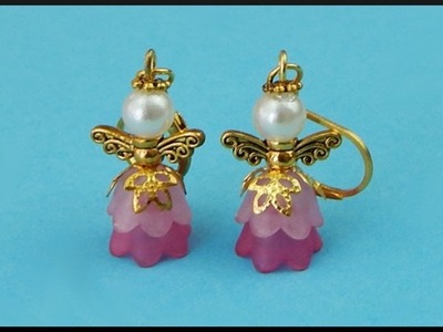 DIY | Beaded Angel Earrings | Beadwork Jewelry | Perlen Engel Ohrringe | Schmuck