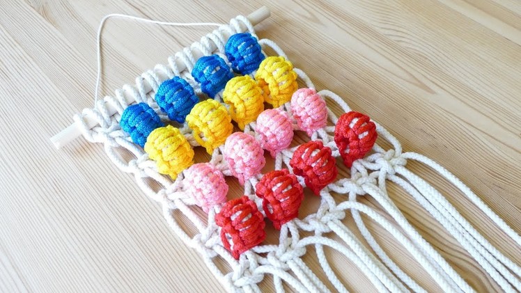 DIY Berry Knot Pom Pom Wall Hanging | Easy Crafts | Home Decor