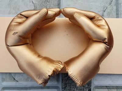 DIY - ❤️ CEMENT CRAFT IDEAS ❤️ - Ideas Of Making Golden Hands with Cement At Home! A MUST SEE