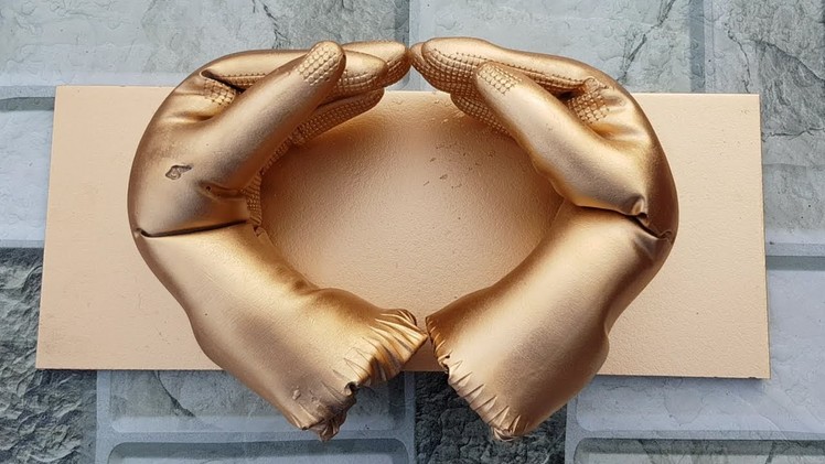 DIY - ❤️ CEMENT CRAFT IDEAS ❤️ - Ideas Of Making Golden Hands with Cement At Home! A MUST SEE