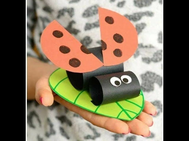 DIY Crafts for kids - Easy Paper Lady Bug !