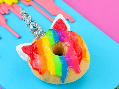 DIY Cute Squishy Rainbow  Unicorn Doughnut Notebook