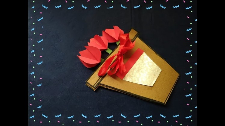 DIY:- Greeting Card For Father's Day From Waste Carry Bag