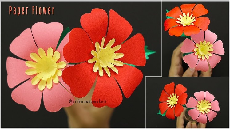 Easy Paper Flowers Making Tutorial - DIY Paper Crafts