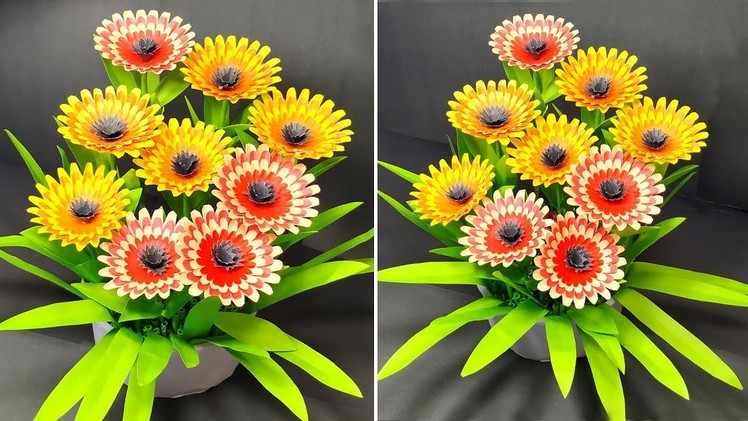 Flower Bouquet: How to Make A Paper Flower Bouquet Tutorial | Paper Craft | Abigail Paper Crafts