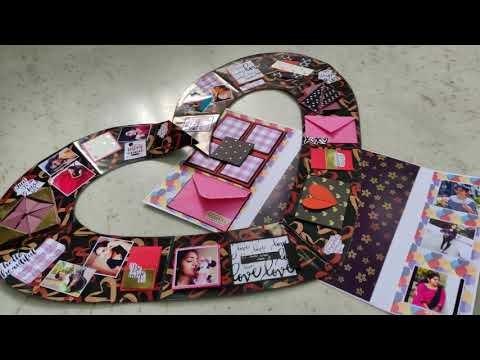 Giant Love Scrapbook ????| Giant Card | Big Love Card| craft world