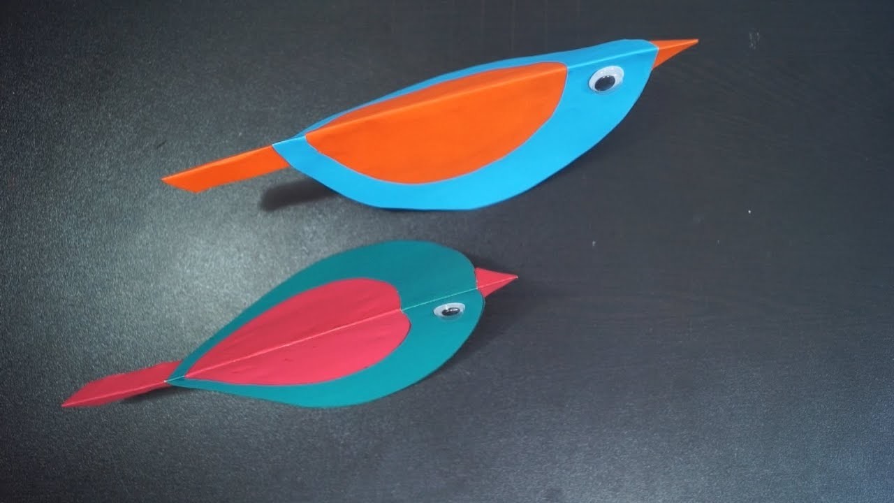 How To Make Birds With Paper || Easy Paper Bird Making || Paper Craft